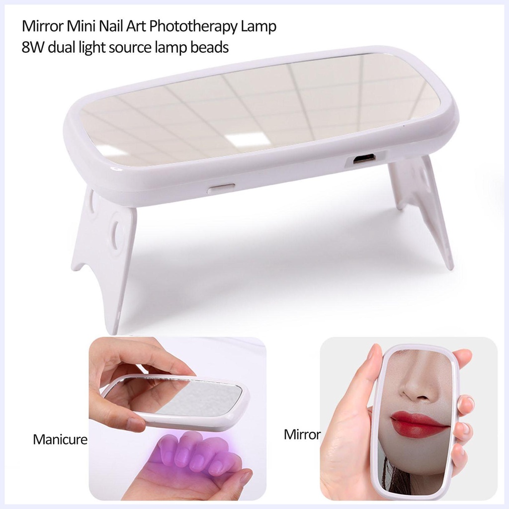 Gel Làm Khô Bằng Đèn UV Sơn Móng Tay, Bộ Sơn Móng Tay, Kèm Gương