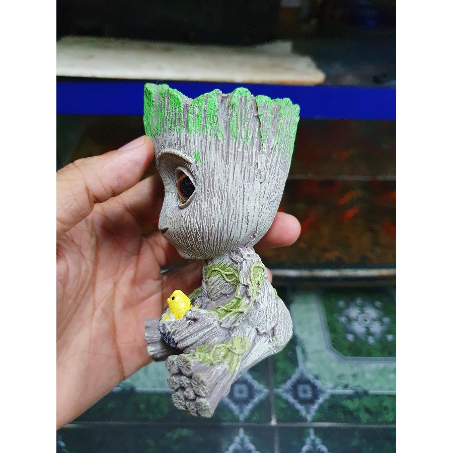 CHÚ BÉ THỎI OXY TRANG TRÍ HỒ CÁ NON BỘ CAO 11CM