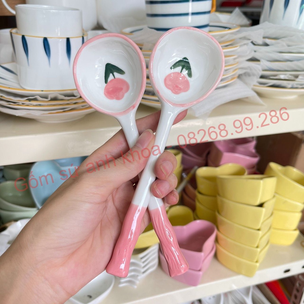 Bộ bát đĩa sứ,Chén Dĩa Sứ Bát Ăn Cơm Decor Bộ bát đĩa girl hồng 14 món xinh yêu cho gia đình