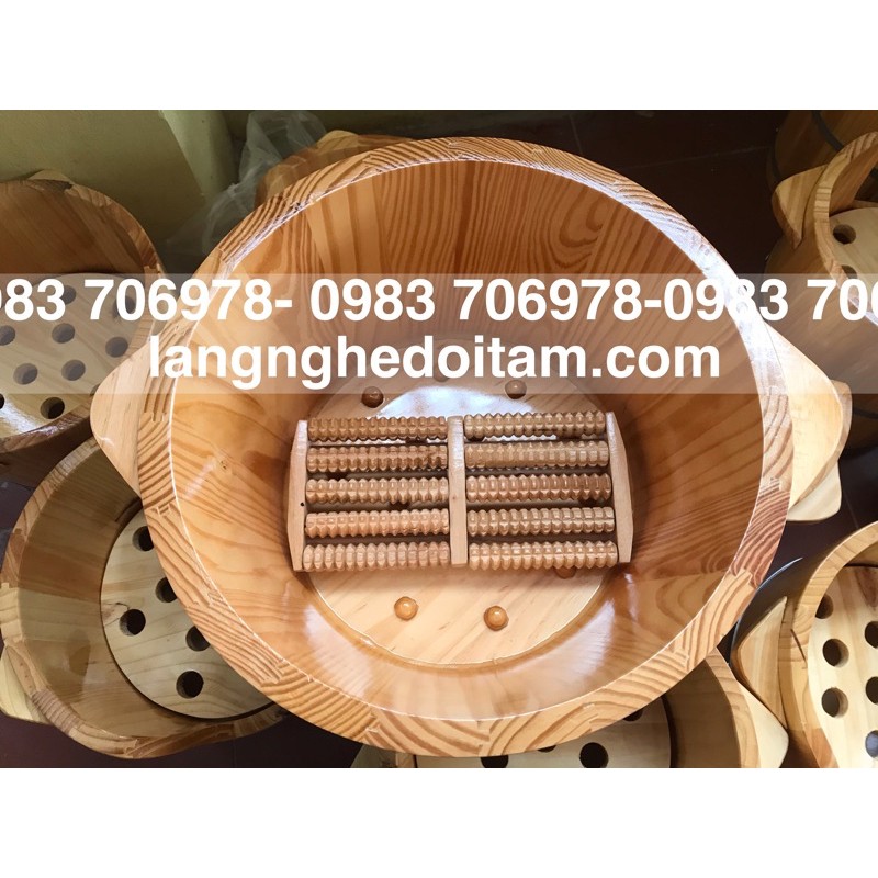 Chậu gỗ ngâm chân loại 1