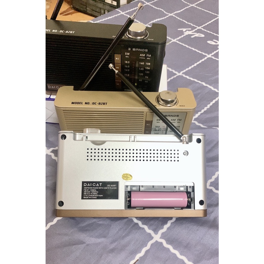 ĐÀI FM DC- 82BT  Am Fm Sw- bluetooth Đa Chức Năng  Radio mẫu mới nhất 2023