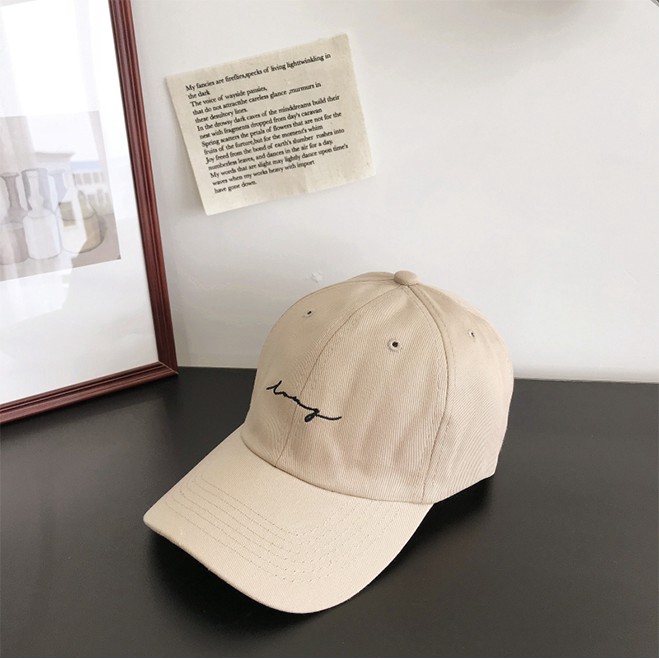 Nón Kết Thêu Chữ Đơn Giản Thời Trang