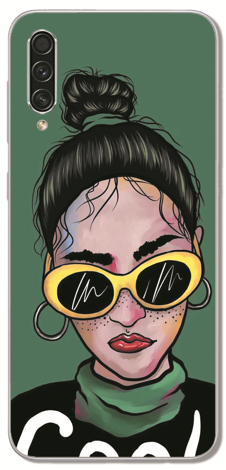 Samsung Galaxy M10 M20 M30 A40S A3 A5 A7 2016 A310 A510 A710 INS Cute Cartoon Beautiful girl Soft Silicone TPU Phone Casing Lovely Retro Personality Case Back Cover Couple