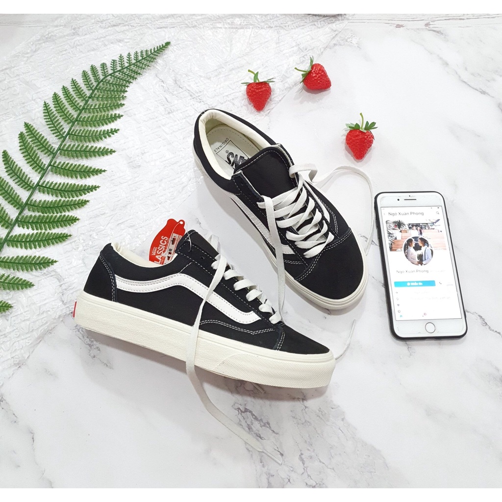 Giày Thể Thao Sneaker 𝐕𝐀𝐍𝐒 Vaul Caro, 𝐕𝐀𝐍𝐒 Vaul Old Skool Đen Cực Hot - Nguyễn Tình sneaker | BigBuy360 - bigbuy360.vn