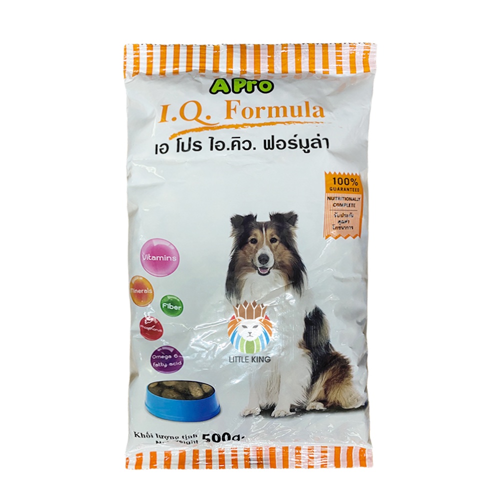 Thức ăn cho chó Apro IQ Formula 500g hạt cho chó giá rẻ bổ sung vitamin dinh dưỡng Little King pet shop