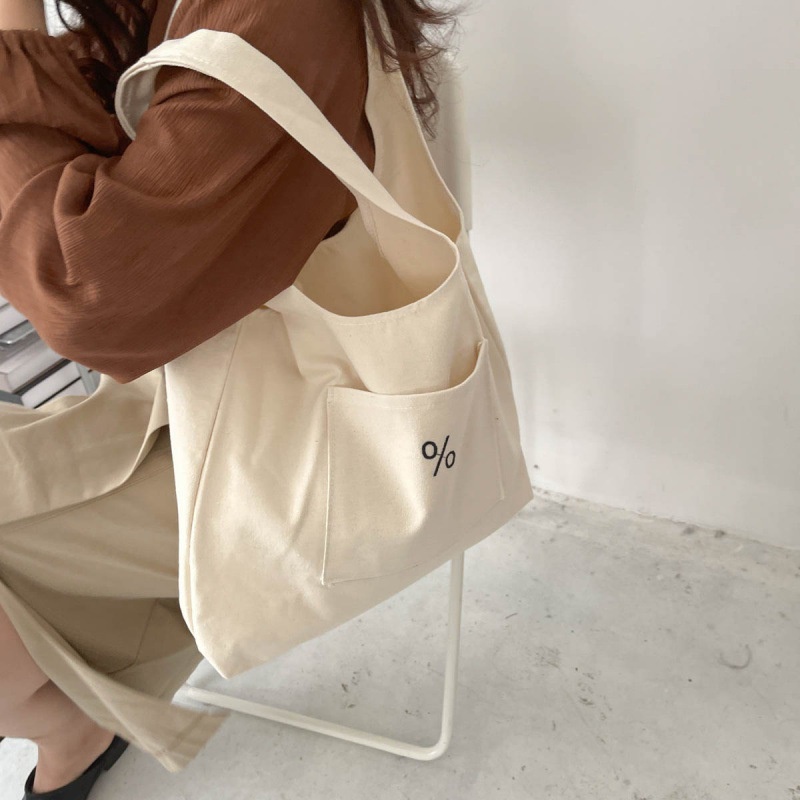 Túi tote vải Canvas túi nhỏ phong cách đi học đi chời hàn quốc giá rẻ in % AH1603