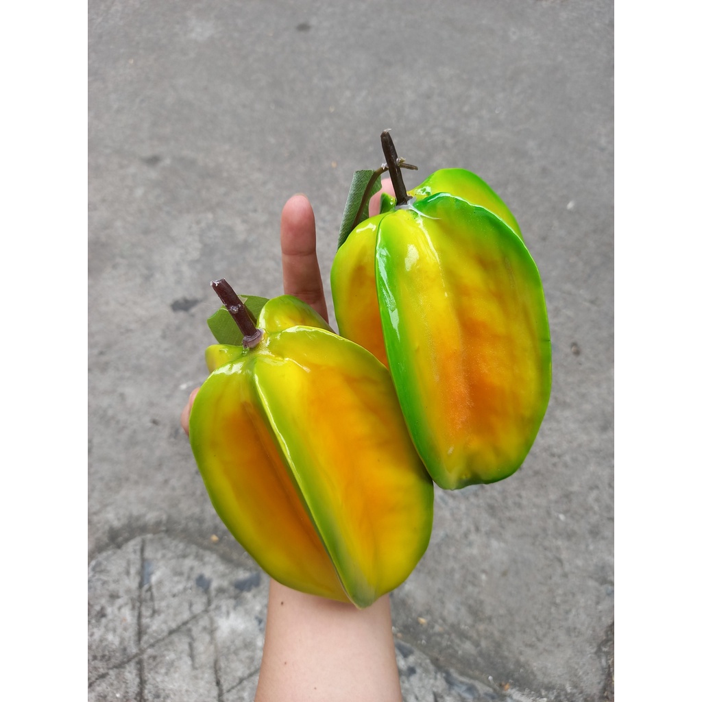1 Quả khế giả màu vàng - trái cây giả - Hoa giả - Hương Flower ...