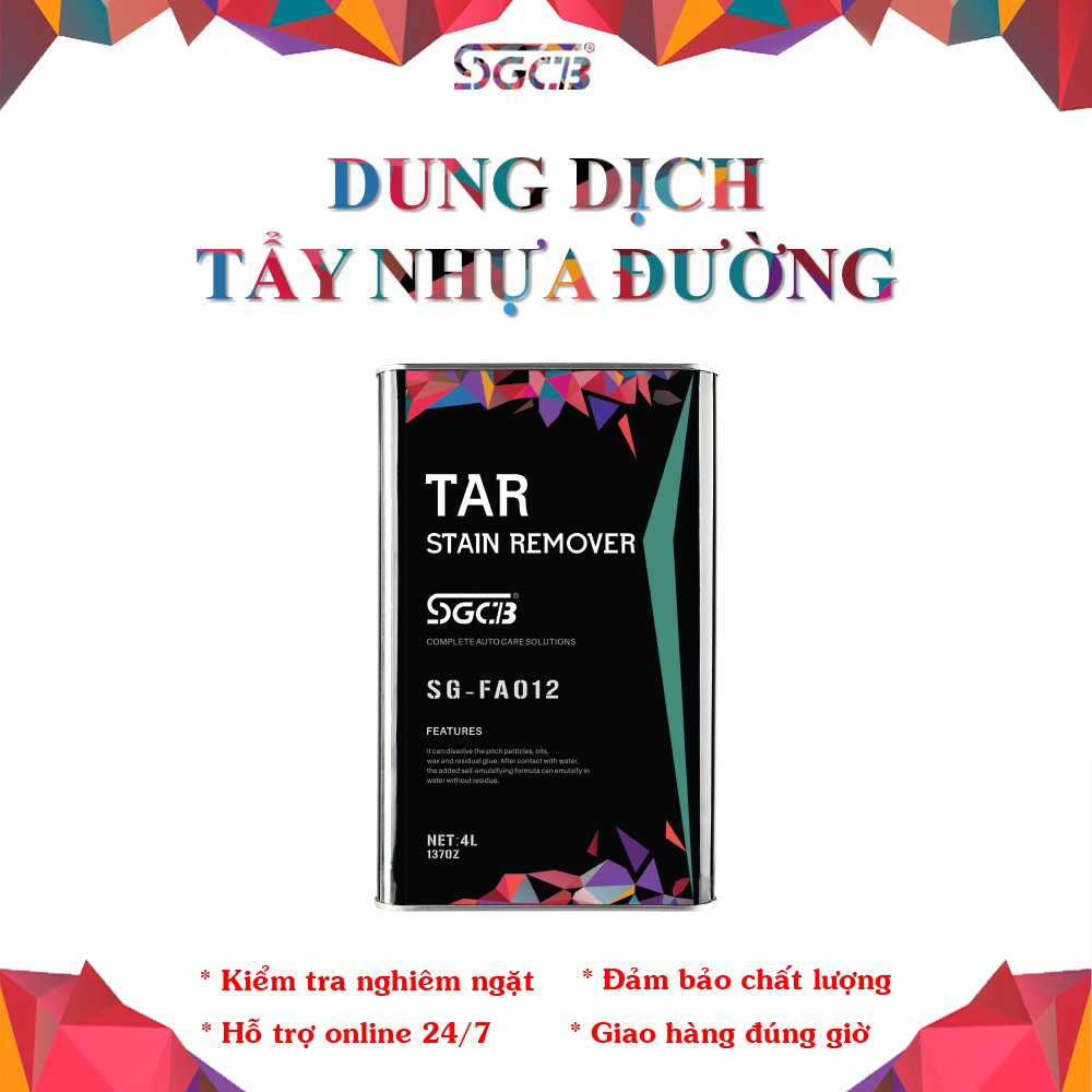 Dung Dịch Tẩy Nhựa Đường Sơn Xe Ô Tô và Mô Tô SGCB 4 LIT SG-FA012