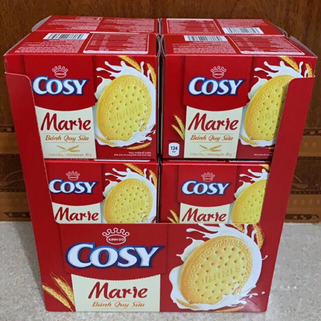 Bánh quy sữa Cosy Marie hộp 48g, hộp 336g