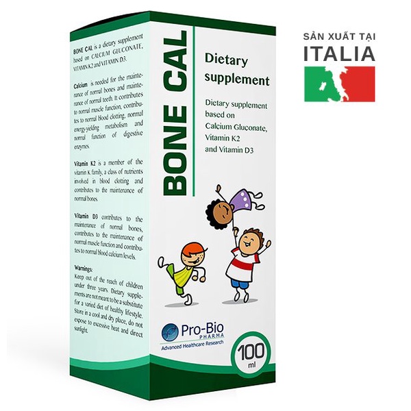 BONE CAL 100ml (Canxi Hữu Cơ) - THỰC PHẨM BẢO VỆ SỨC KHỎE