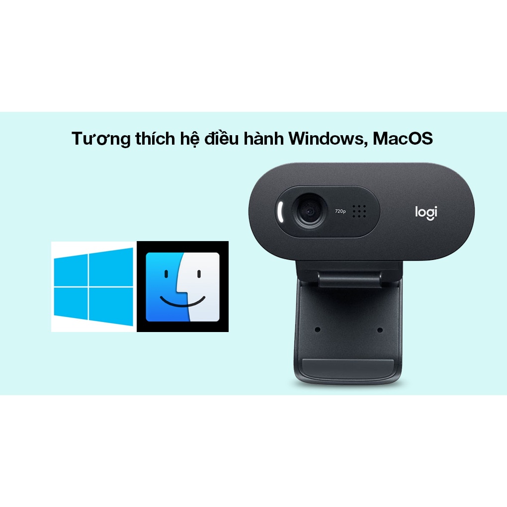 Webcam Logitech C505 với Micro phạm vi dài - Bảo hành 2 Năm