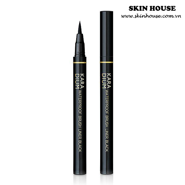 Bút Dạ Kẻ Mắt Karadium Waterproof Brush Liner Black