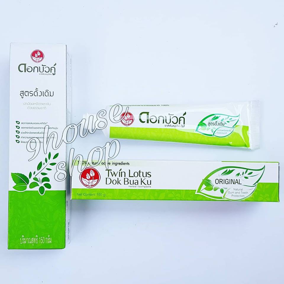 [Mã COSHOT03 giảm 10% đơn 350K] (150g) Kem đánh răng Dok Bua Ku Twin Lotus Thái Lan | BigBuy360 - bigbuy360.vn