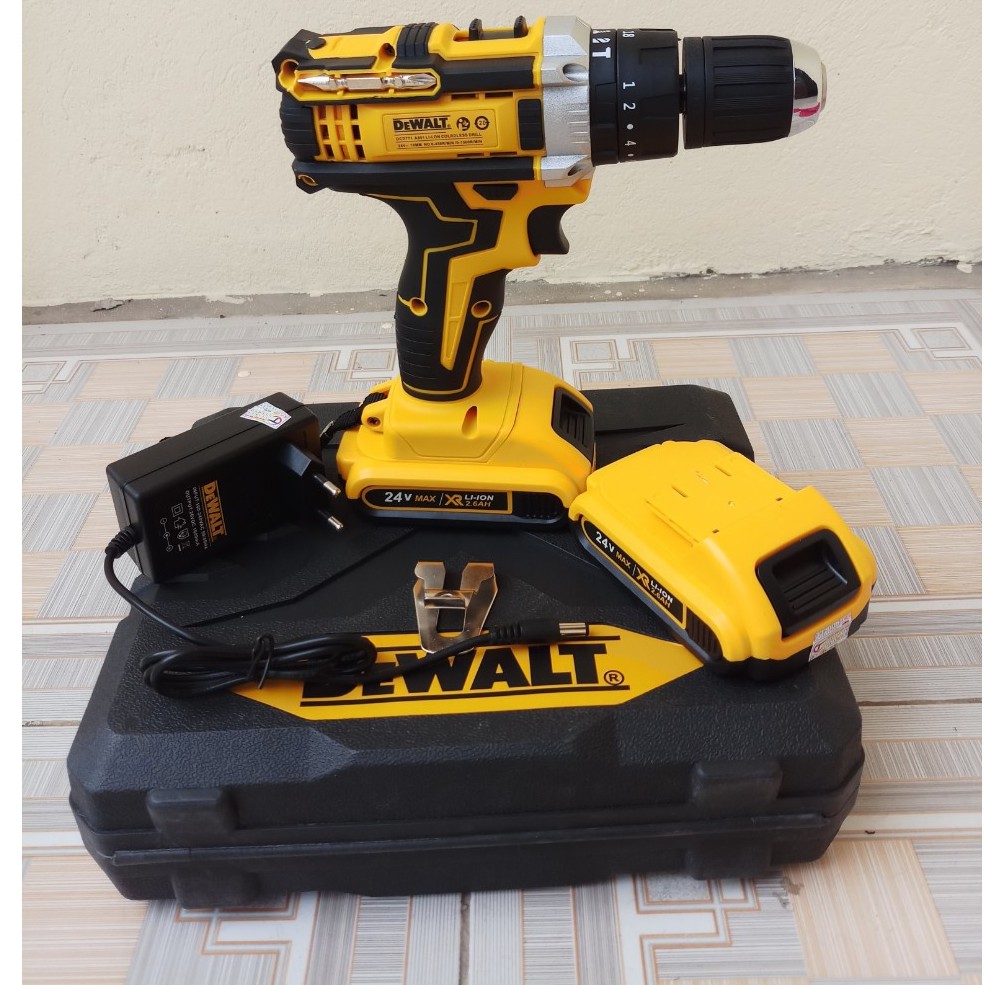 Máy khoan pin Dewalt 24v có búa