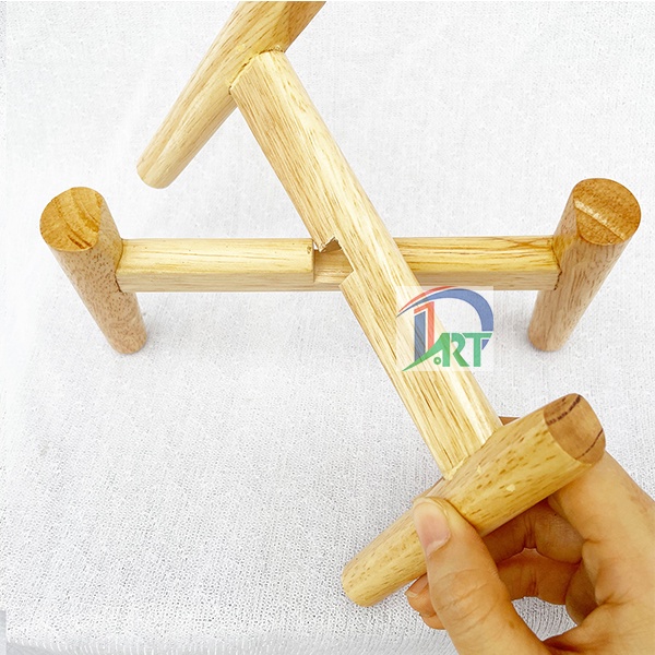 Kệ Gỗ Cắm Hoa Để Cây Cảnh Chuẩn Xuất Khẩu Gỗ Cao Su Tự Nhiên Cao 11cm Lọt Lòng 13cm Phong Cách Hiện Đại Cho Văn Phòng