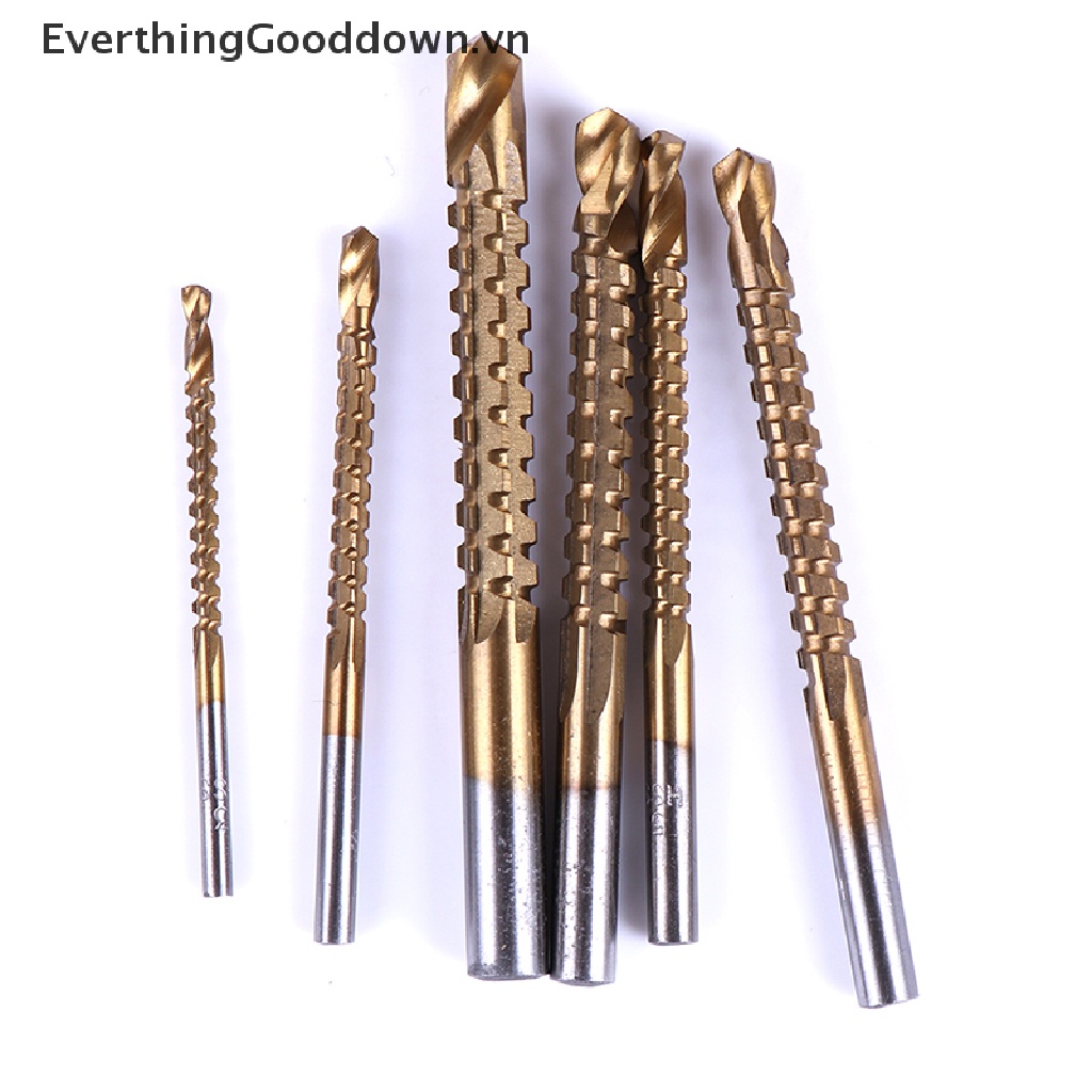 Everthinggooddown Set 6 Mũi Khoan hss Phủ Titan