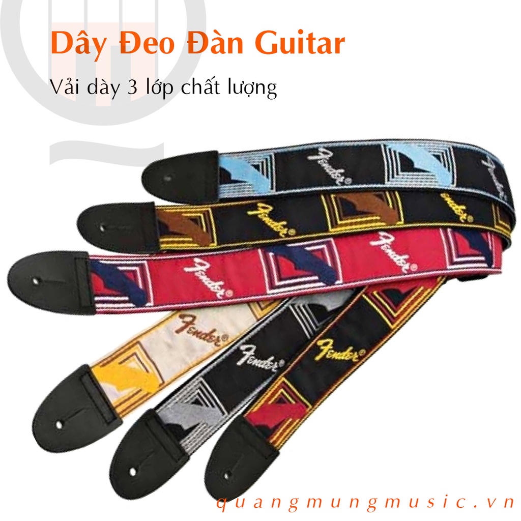 Dây Đeo Đàn Guitar Fender Cao Cấp Bền Bỉ Chắc Chắn - sử dụng cho mọi loại đàn