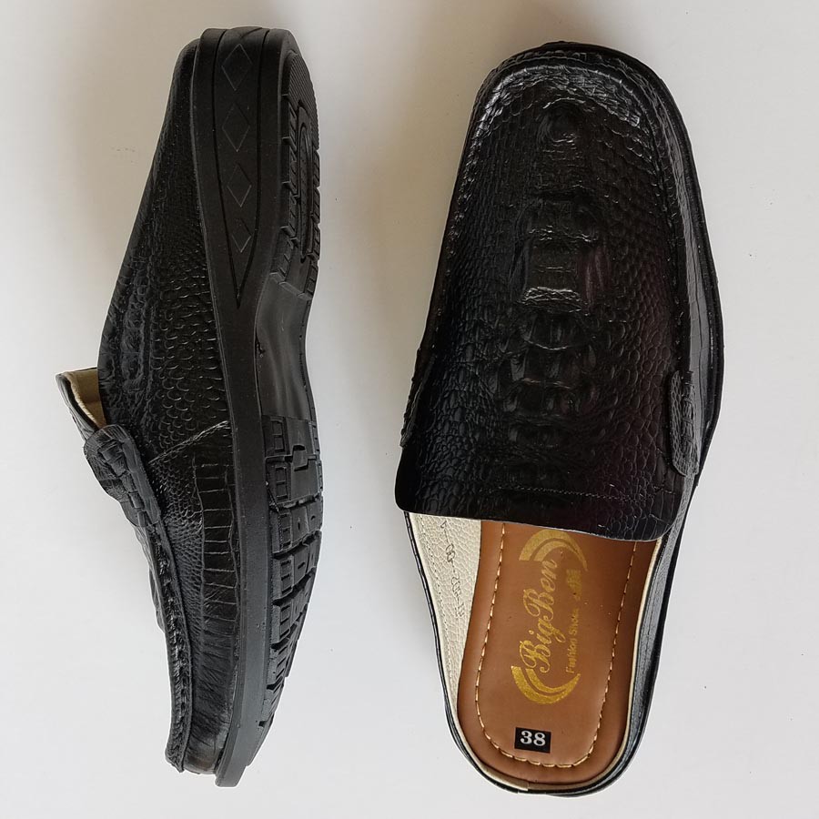 Giày Sabo Nam BIGBEN Da Bò Thật Vân Cá Sấu SB18 | BigBuy360 - bigbuy360.vn