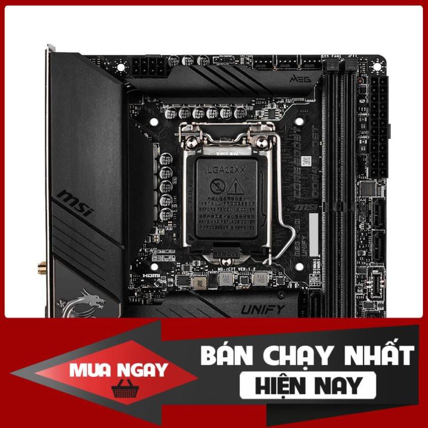 Mainboard MSI MEG Z490i UNIFY (Intel Z490, Socket 1200, mini ITX, 2 khe RAM DDR4)