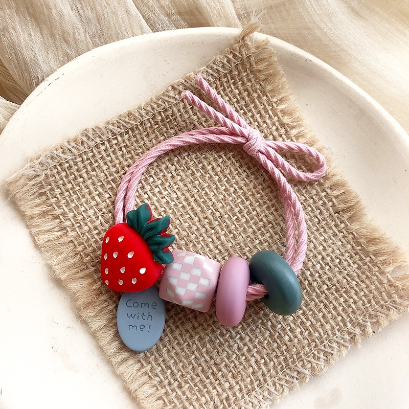 Mới Dây Buộc Tóc Hình Trái Cây Phong Cách Hàn Quốc Xinh Xắn Cho Nữ