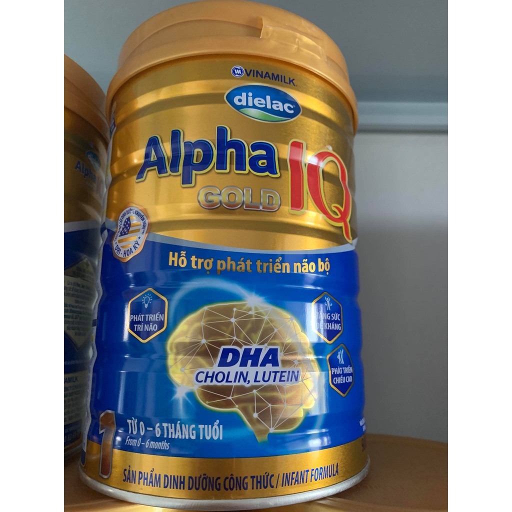 Sữa bột alpha IQ gold lon 900g