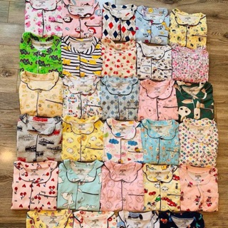 Bộ pijama cho bé hàng cotton xuất dư