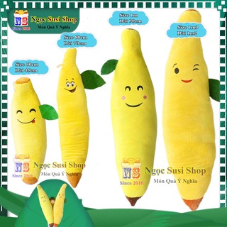 GẤU BÔNG HÌNH TRÁI CHUỐI DÀI SIÊU ĐẸP ÔM NGỦ SIZE 80CM DÀI 70CM - THÚ BÔNG TRÁI CHUỐI