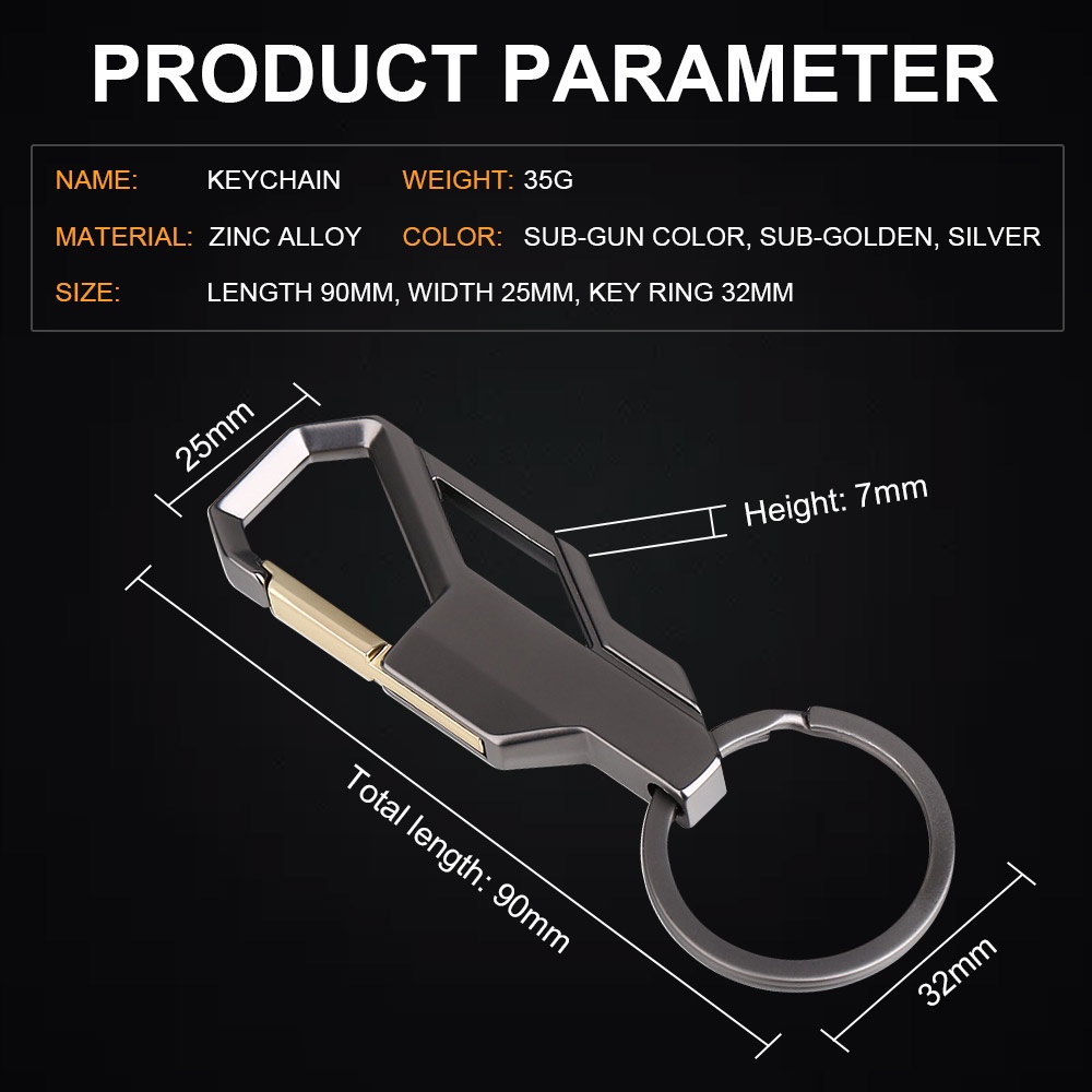1 mảnh Móc Khóa Hợp Kim Hình Xe Hơi 3D Mới Móc khóa xe vòng thép Hợp kim mạ tĩnh điện mẫu bền đẹp phong cách chắc chắn.
