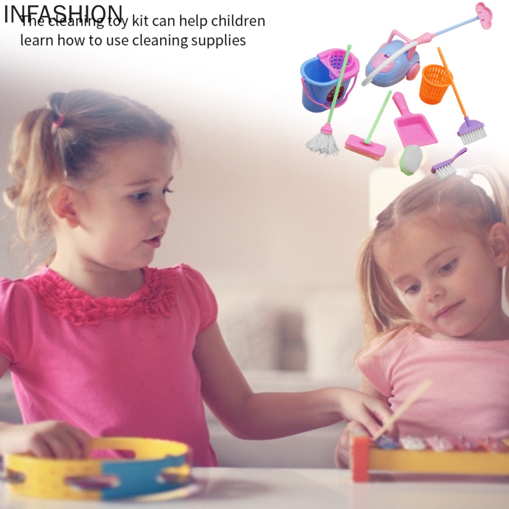 Bộ 9 Dụng Cụ Vệ Sinh Nhà Cửa Cho Bé