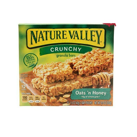 Thanh Ăn Sáng Yến Mạch & Mật Ong hiệu Nature Valley 252g
