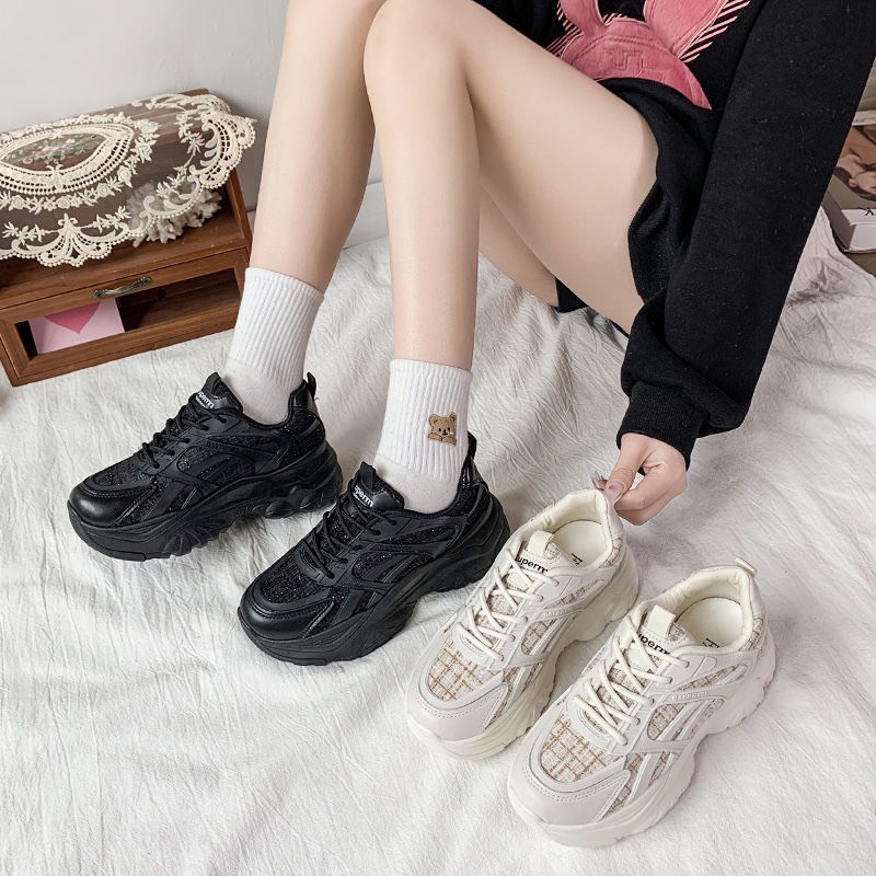 Giày MWC 0615 - Giày Thể Thao Nữ Đế Cao, Giày Sneaker Nữ 5CM Kiểu Dáng Trẻ Trung