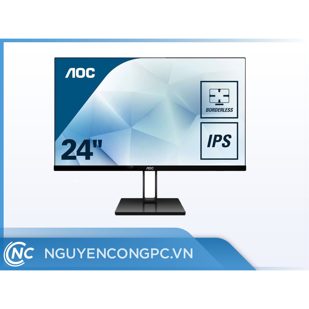 Màn hình AOC 24V2Q FreeSync Ultra Slim - 23.8" - Full HD - 75Hz - IPS ( Mới, Chính Hãng, Bảo Hành 36 Tháng )