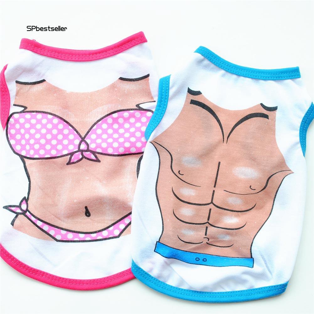 Áo cho cún thiết kế họa tiết đồ bơi