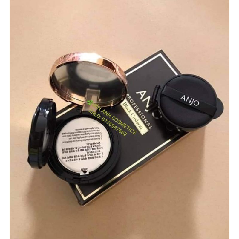 🌿HÀNG CHÍNH HÃNG🌿Phấn nước Anjo Profession Black Cushion ( gồm 1 hộp + 1 lõi + 2 bông phân') | BigBuy360 - bigbuy360.vn