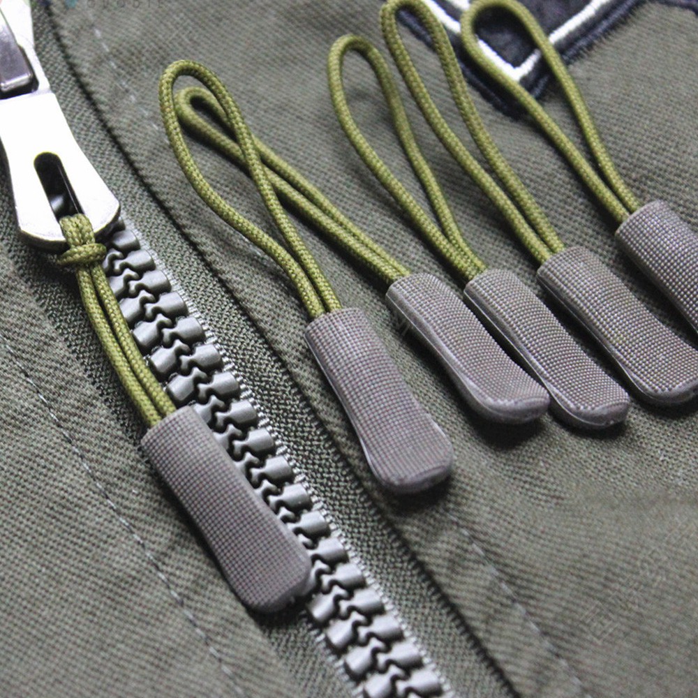 MYRONGOODS 5/10/15pcs Zipper Pull Puller End Fit Rope Tag Fixer Zip Bags Clip Buckle Outdoor tools