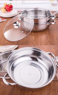 NỒI HẤP INOX 2 TẦNG