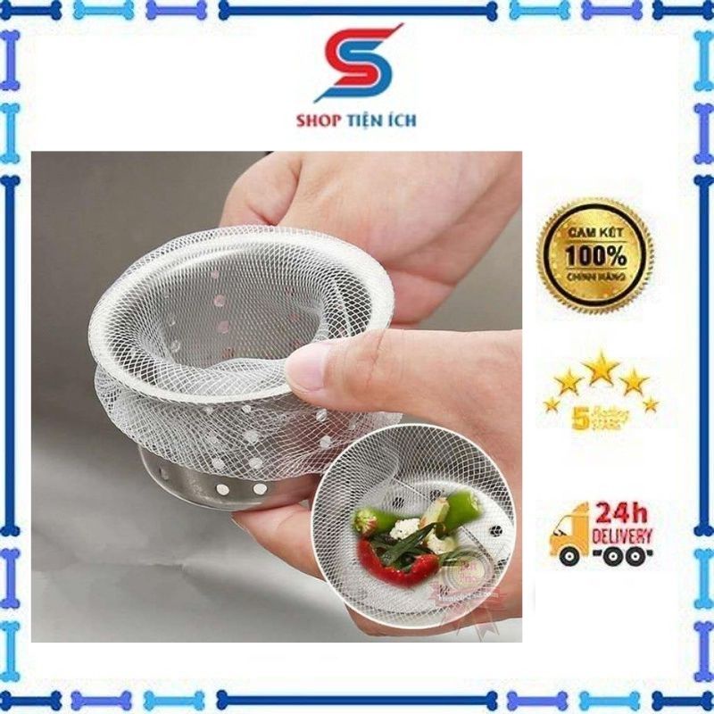 Túi lọc rác bồn rửa chén combo 100 chiếc -Shop Tiện Ích