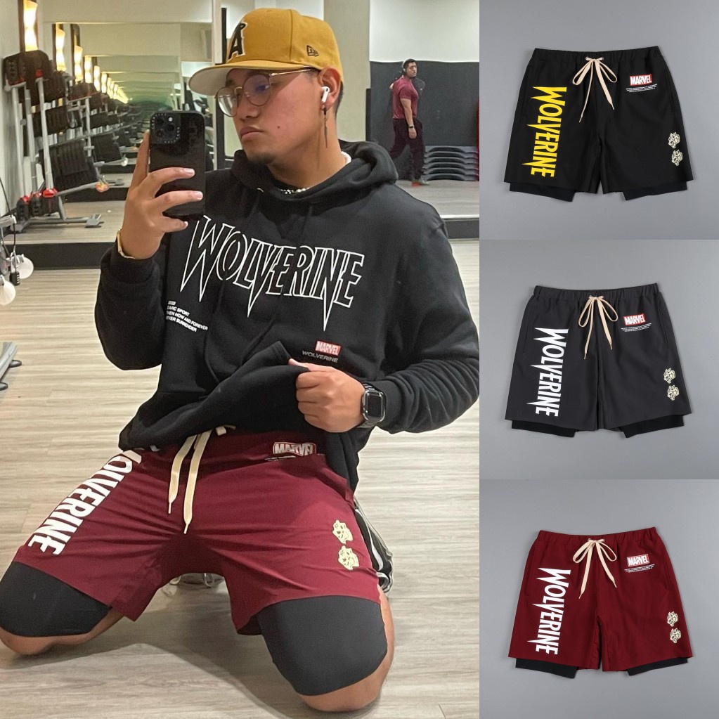 QUẦN THỂ THAO 2 LỚP - Mầu Logo Siêu Sang - Chất Vải Mịn Thoáng Mát