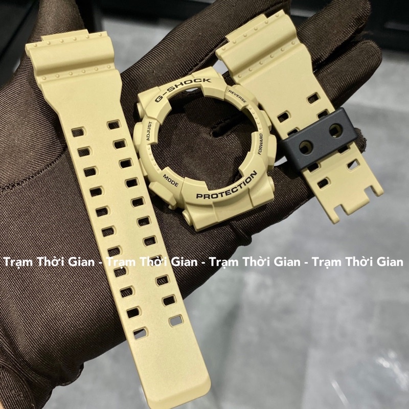 Set vỏ dây G-Shock mã GA-110 màu kem hàng real