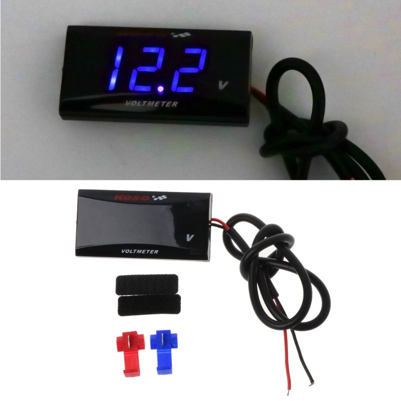 Vôn Kế Kỹ Thuật Số QJ DC12V Chuyên Dụng Cho Xe Hơi