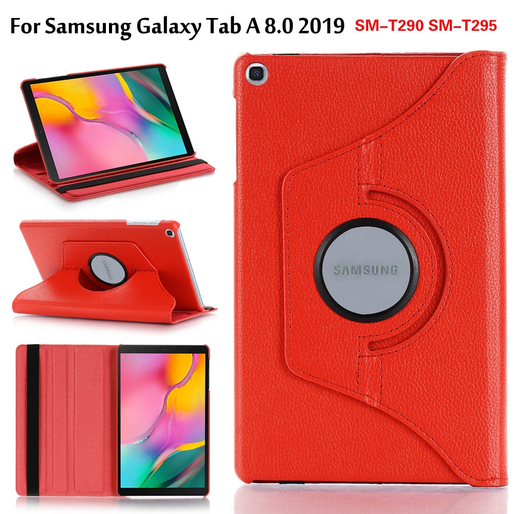 Bao da ipad nắp lật cho Samsung Galaxy Tab A 8.0 2019 T290 T295 360