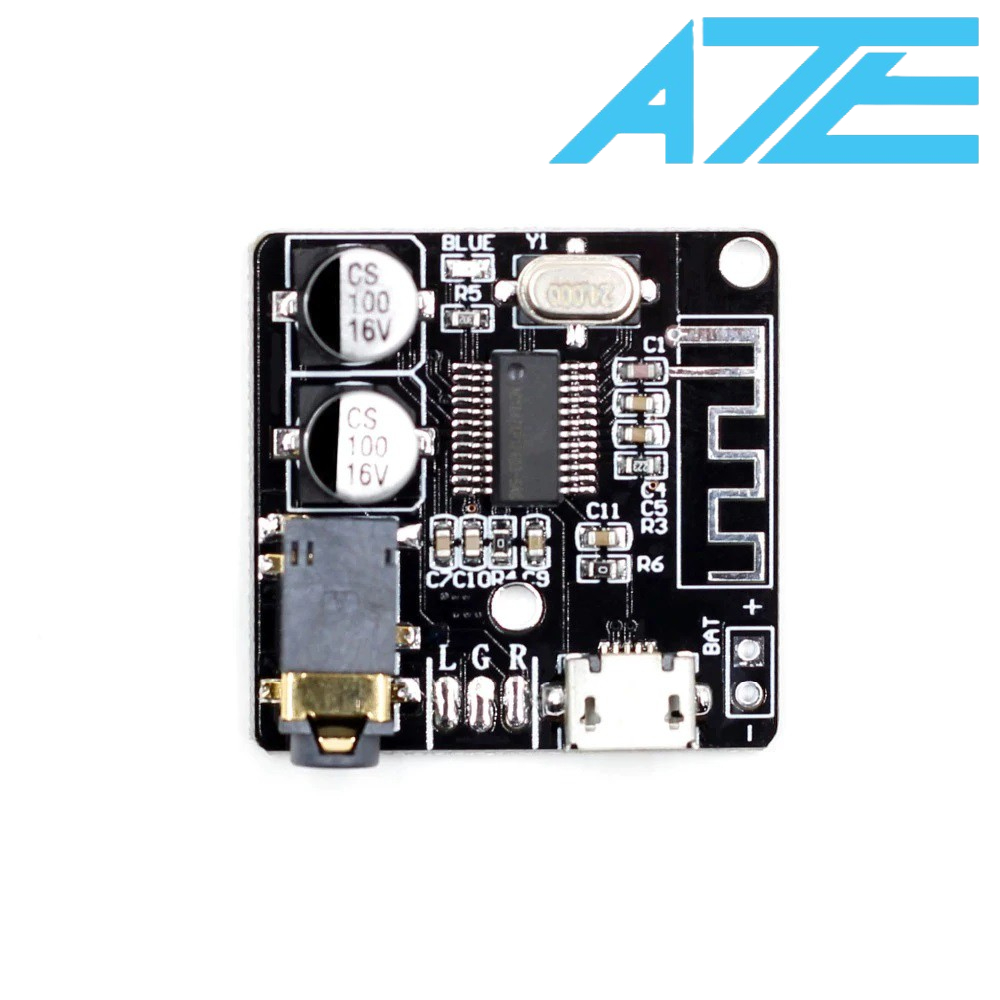 Mạch giải mã khuếch đại âm thanh MP3 không dây bluetooth 5.0 mini màu đen - (1F3 - 2)