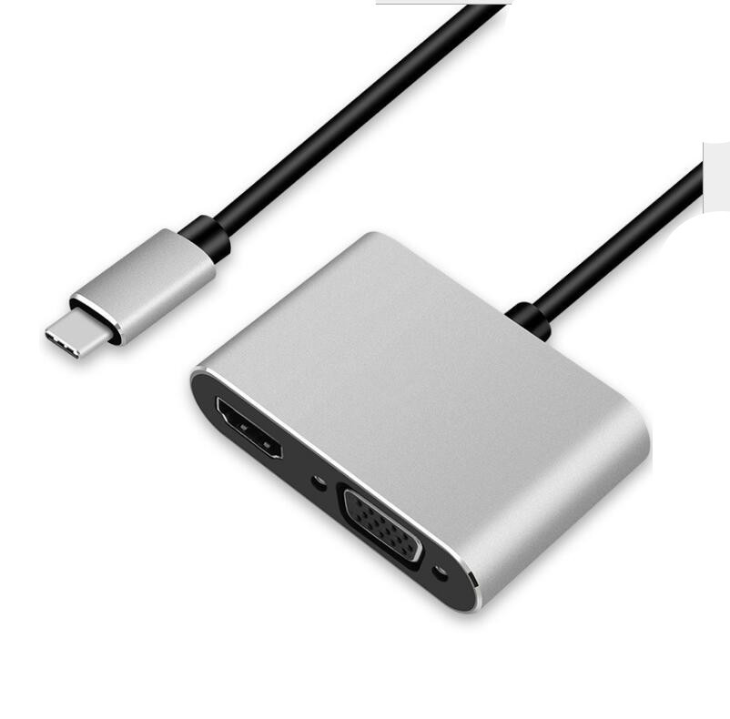 Bộ ChuyểN ĐổI HUB USB 3.1 Sang HDMI 4K VGA 1080P 4K 1080P Cho Laptop / MacBook / TV