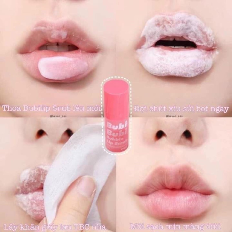 Gel sủi bọt tẩy tế bào chết môi Unpa Bubi Bubi Lip | BigBuy360 - bigbuy360.vn