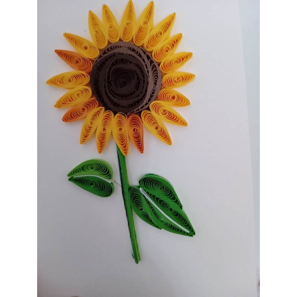 THIỆP GIẤY XOẮN, THIỆP QUILLING CÁC LOÀI HOA 8X12CM
