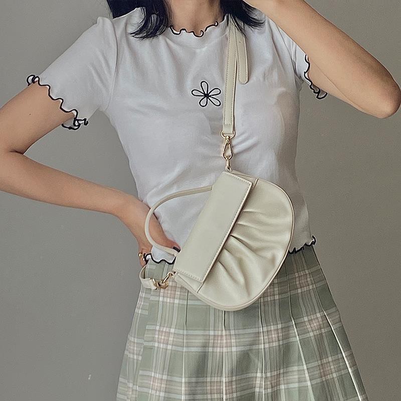 Túi xách tay đeo vai hình dạng đám mây mẫu 2020 phong cách Hàn Quốc thời trang mới dành cho nữ