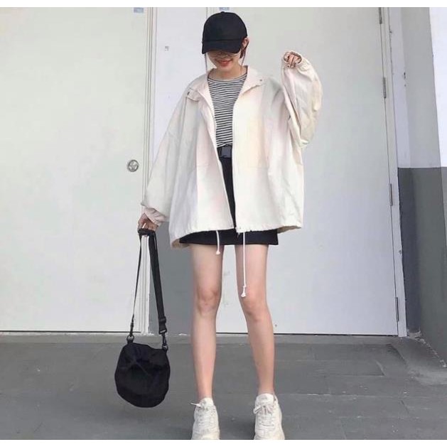 Áo khoác kaki tay bồng 2 màu siêu hot