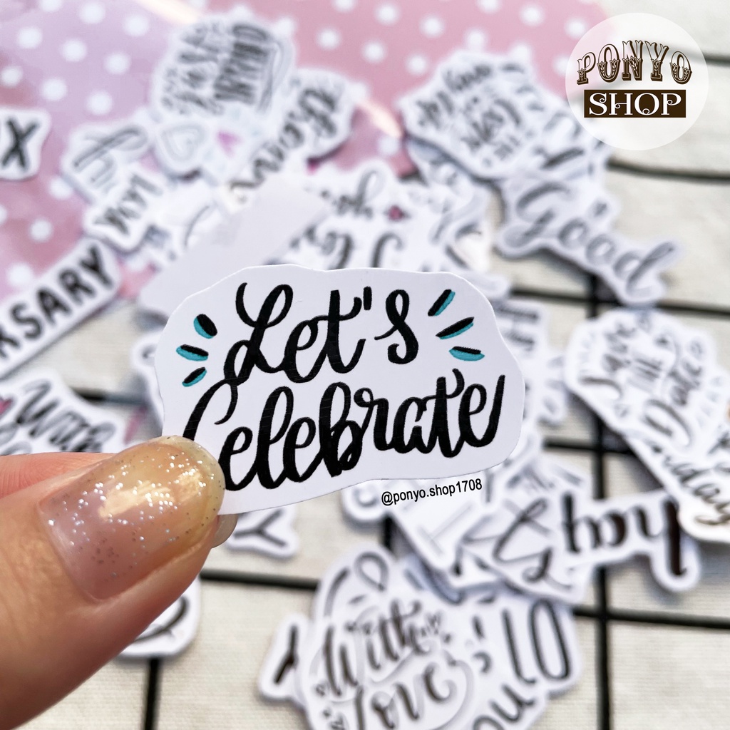 🐽 Sticker keo A4 trang trí sổ Scrapbook/ sổ Planner