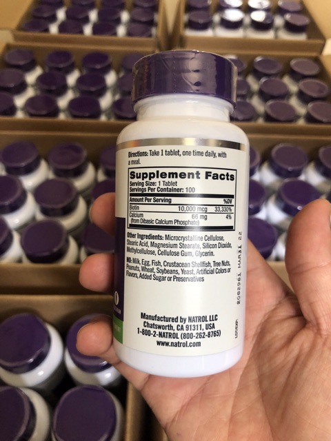[date xa+ship nhanh] Natrol Biotin 10000mcg 100v - Mỹ | BigBuy360 - bigbuy360.vn