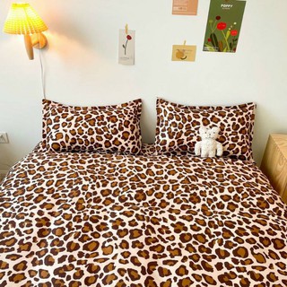 Bộ cotton poly Báo Nâu